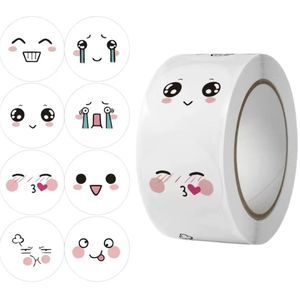Cartoon Emoticon Stickers Cute Waterproof For Diary Decors SMILE FACE